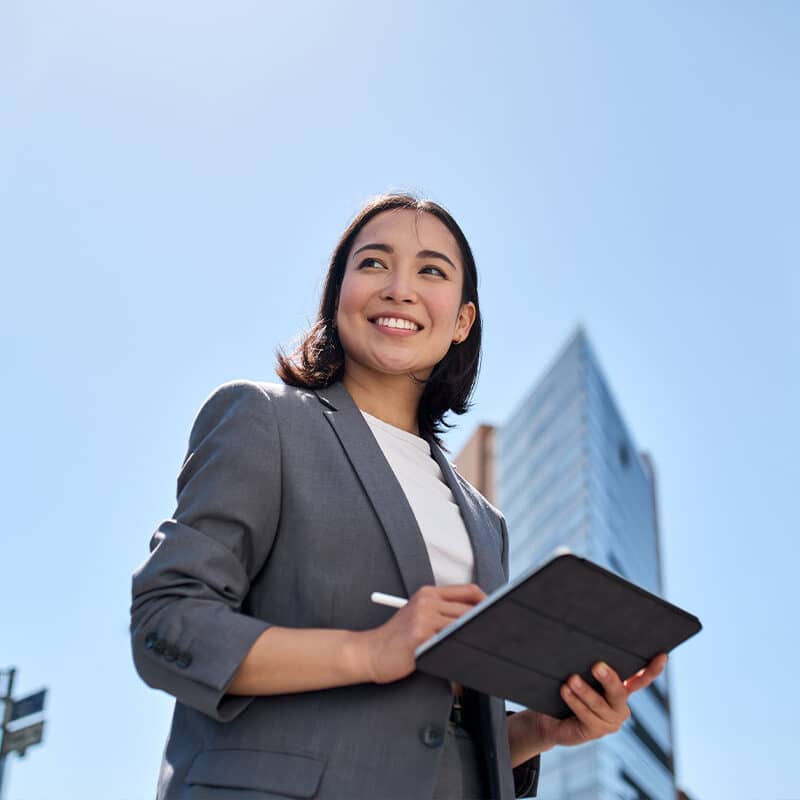 Mein Karrierestart Frau auf Firmensuche